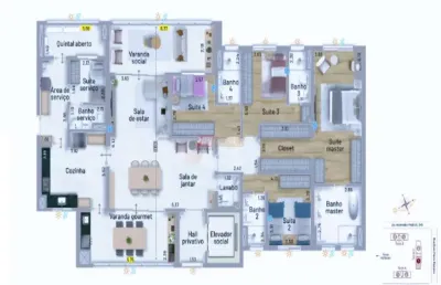 Apartamento no bairro nova petrópolis em são bernardo do campo