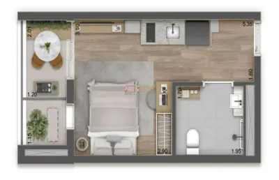 Apartamento com 1 quarto à venda na Rua José Zappi, 434, Vila Prudente, São Paulo