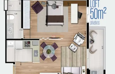 Loft no bairro jardim do mar em são bernardo do campo