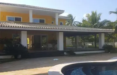Venda casa frente mar decorada acesso a praia de busca vida grande salvador  camaçari  belissima