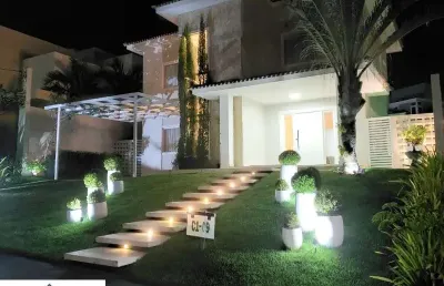 Casa para locação 4 suites energia solar - alphaville litoral