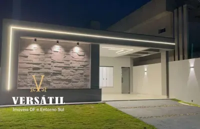 Casa em condomínio para venda em cidade ocidental, residencial villa suiça, 3 dormitórios, 1 suíte, 2 banheiros, 2 vagas