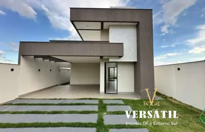 Casa em condomínio para venda em cidade ocidental, residencial villa suiça, 3 dormitórios, 1 suíte, 3 banheiros, 2 vagas