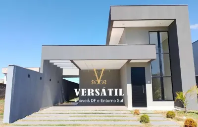 Casa em condomínio para venda em cidade ocidental, residencial villa suiça, 3 dormitórios, 1 suíte, 3 banheiros, 2 vagas