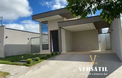 Casa em condomínio para venda em cidade ocidental, residencial villa suiça, 3 dormitórios, 1 suíte, 3 banheiros, 2 vagas