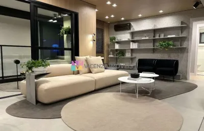 Apartamento com design moderno, com 2 suítes, área privativa de 107m², bairro  atiradores, joinville/sc.