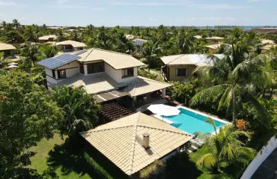 Belíssima casa de praia com 4 suítes à venda – porteira fechada | reserva imabassaí