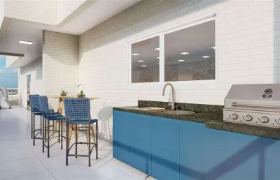Apartamento com 2 quartos à venda na Rua Mirim, 556, Vila Mirim, Praia Grande