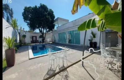 Linda casa de alto padrão em tremembé  511m² de área construída em condomínio fechado!