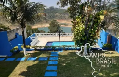 Chácara 4.000m² beira de represa em santa branca - sp !