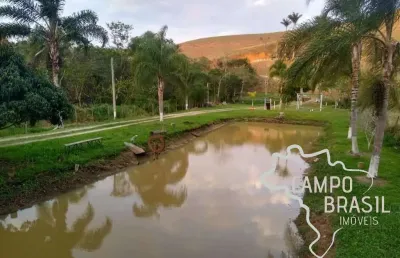 Chácara 10.000m² formada como pesqueiro em paraibuna !