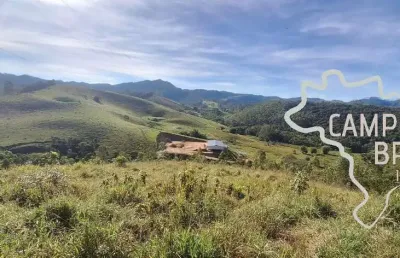 Sítio de 4,9 hectares com vista livre para montanhas da serra do mar! fácil acesso.