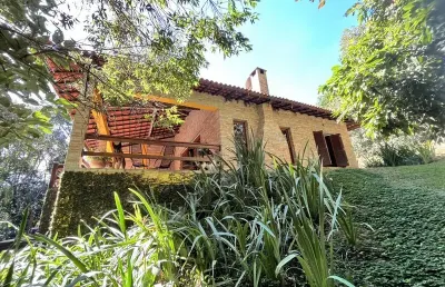 Co00386 - casa estilo rustico em condomínio fechado restinga verde, são roque - sp.