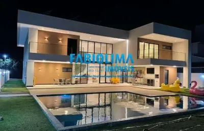Casa em condomínio fechado com 4 quartos à venda na Rodovia Ba-099 - Estrada Do Côco Km 08, 1, Praia de Busca Vida, Camaçari
