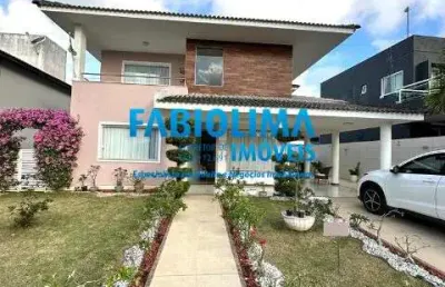 Linda casa 4/4, alphaville litoral norte, abrantes, camaçari
