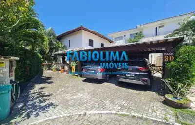 Casa a venda em condomínio na av. priscila dutra, lauro de freitas