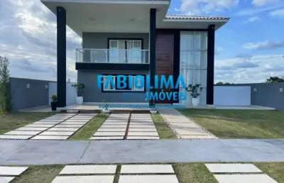 Casa em condomínio fechado com 4 quartos à venda na Rua Caraíva, 1, Alphaville (Abrantes), Camaçari