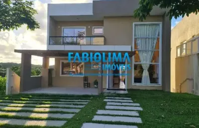 Casa em condomínio fechado com 4 quartos para alugar na Rua Porto Seguro, 2, Abrantes, Camaçari
