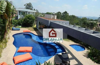 Casa com 4 dormitórios à venda, 500 m² por r$ 4.300.000,00 - granja viana - cotia/sp
