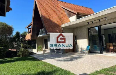 Casa com 4 dormitórios à venda, 480 m² por r$ 3.350.000,00 - granja viana - cotia/sp