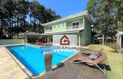 Casa com 4 dormitórios à venda, 546 m² por r$ 1.600.000,00 - granja viana - cotia/sp