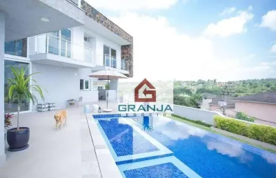 Casa com 4 dormitórios à venda, 632 m² por r$ 4.700.000,00 - granja viana - cotia/sp