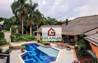 Casa com 5 dormitórios, 850 m² - venda por r$ 3.800.000,00 ou aluguel por r$ 16.000,00/mês - granja viana - carapicuíba/sp