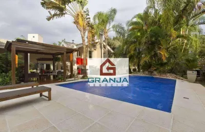 Casa com 5 dormitórios à venda, 518 m² por r$ 4.500.000,00 - granja viana - cotia/sp