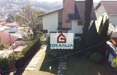 Oportunidade! casa charmosa em condomínio fechado com 3 dormitórios à venda, 350 m² por r$ 1.700.000 - granja viana – nova higienopolis - jandira/sp