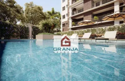 Lançamento cond. monet - alto padrão na granja viana, apto. garden 125 m² - 2 vagas por r$1.065.000,00