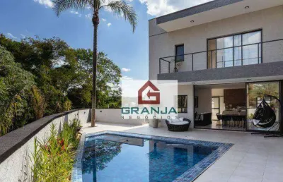 Casa com 4 dormitórios à venda, 480 m² por r$ 4.800.000,00 - granja viana – são paulo ii - cotia/sp