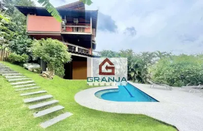 Casa com 3 dormitórios à venda, 282 m² por r$ 2.250.000,00 - granja viana - carapicuíba/sp