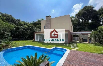 Casa com 4 dormitórios, 493 m² - venda por r$ 2.690.000,00 ou aluguel por r$ 20.000,00/mês - granja viana - carapicuíba/sp