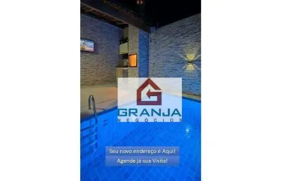 Casa reformada 2 quartos c/ suíte e piscina privativa à venda, 123 m² por r$ 639.900 - granja viana - jardim da glória - cotia/sp