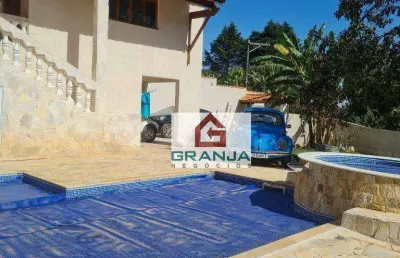 Belíssima casa com 3 dormitórios e piscina à venda, 220 m² por r$ 950.000 - chácara recanto verde - cotia/sp