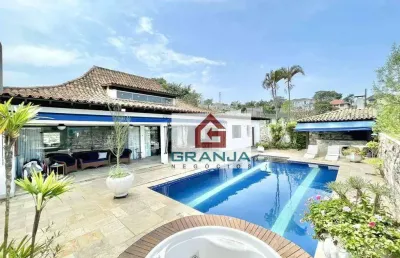 Casa com 4 dormitórios à venda, 550 m² por r$ 2.500.000 - granja viana - jardim passargada i - cotia/sp