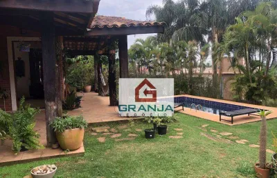 Belíssima casa terrea com 4 suítes, 450 m² - venda por r$ 3.680.000 ou aluguel por r$ 16.885/mês - palos verdes - cotia/sp