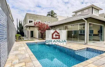 Maravilhosa casa com 4 suítes à venda, 357 m² por r$ 3.300.000 - granja viana – golf village - carapicuíba/sp