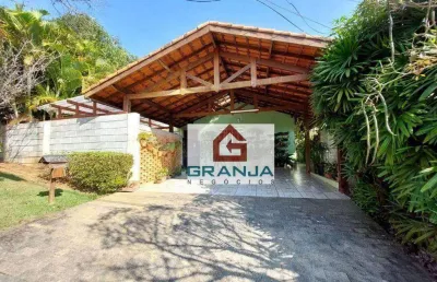Excelente casa térrea com 3 dormitórios/suíte e hidro  à venda, 163 m² por r$ 1.070.000 - granja viana – parque paulistano - cotia/sp