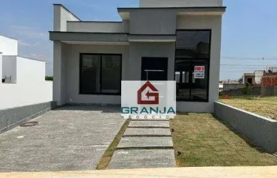 Linda casa terrea com 3 dormitórios/01 suíte à venda, 105 m² por r$ 585.000 - jardim residencial villaggio ipanema i - sorocaba/sp