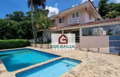 Maravilhosa casa com 5 dormitórios/03 suítes com closet e piscina à venda, 558 m² por r$ 1.700.000 - recanto inpla - carapicuíba/sp