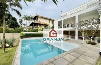 Casa moderna impecável com 4 suítes à venda por r$ 5.200.000 - granja viana - cotia/sp