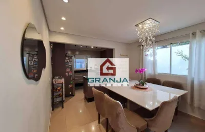 Casa com planejados, 3 dormitórios (1 suíte) à venda, 97 m² por r$ 799.000 - granja viana - cotia/sp