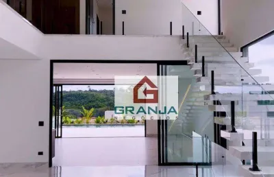 Imóvel moderno com 4 suítes, ar condicionado, churrasqueira, piscina, spa à venda, 486 m² por r$ 4.800, - são paulo ii - cotia/sp