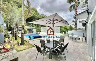 Excelente oportunidade de imóvel repleto de armários com 3 suítes à venda, 224 m² por r$ 2.500.000 - granja viana - nova higienópolis - jandira/sp