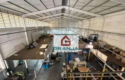 Galpão industrial com 1030 m² area útil- venda por r$ 5.500.000 ou aluguel por r$ 28.205/mês - vila jovina - cotia/sp