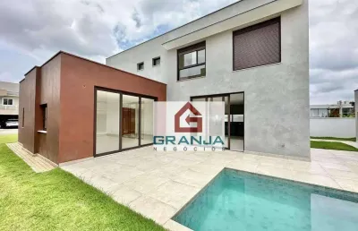 Maravilhoso imóvel 0 km, piscina, área gourmet, 4 suítes à venda, 307 m² por r$ 3.900.000 - granja viana - alphaville granja viana - carapicuíba/sp