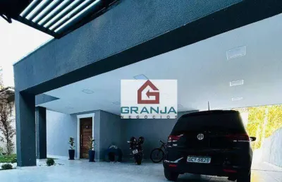 Lindo imóvel com piscina, churrasqueira, suítes, muito verde! à venda, 250 m² por r$ 1.480.000 - gramado - cotia/sp