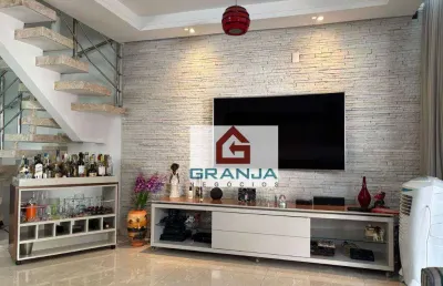Aconchegante casa com 3 dormitórios (1 suíte), closet, churrasqueira, quintal, lareira! à venda, 90 m² por r$ 795.000 - jardim colibri - cotia/sp