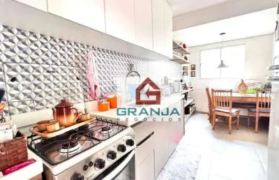 Aconchegante casa com 2 dormitórios, churrasqueira, armários! à venda, 60 m² por r$ 310.000 - chácara pavoeiro - cotia/sp